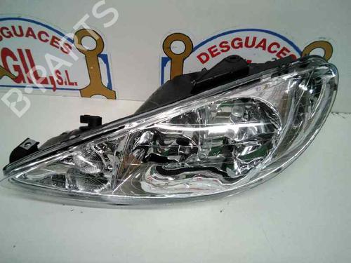 Used Left headlight PEUGEOT 206 Hatchback (2A/C) 1.1 i (60 hp) 21068390