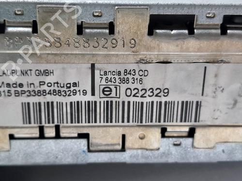 Radio LANCIA YPSILON (843_) 1.4 16V (843.AXC11, 843.AXC1B, 843.AXC1A) | BP20763013E6 