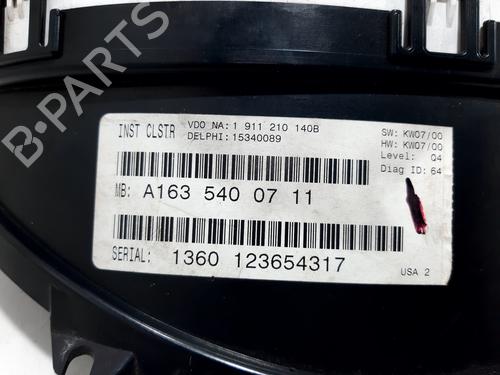 Cockpit MERCEDES-BENZ M-CLASS (W163) ML 320 (163.154) | BP20752405C47