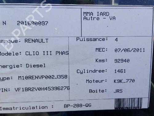 Left front brake caliper RENAULT CLIO III (BR0/1, CR0/1)  | BP20778839M105 