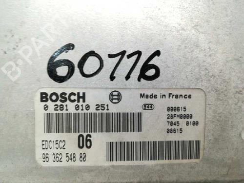 Engine control unit (ECU) CITROËN XANTIA (X1_, X2_) 2.0 HDI 109 | BP20808710M57 