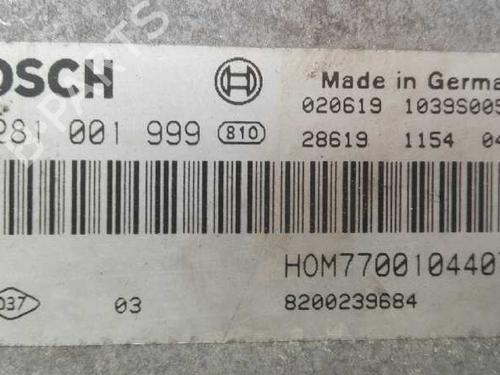 Engine control unit (ECU) RENAULT ESPACE III (JE0_)  | BP20777821M57 