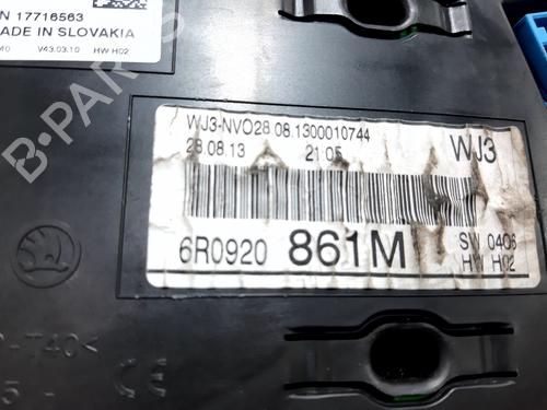 Instrument cluster VW POLO V (6R1, 6C1) 1.6 | BP20813304C47 