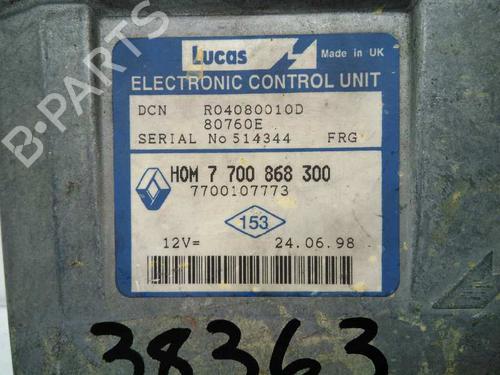 Engine control unit (ECU) RENAULT KANGOO (KC0/1_) D 55 1.9 (KC0D) | BP20797519M57 
