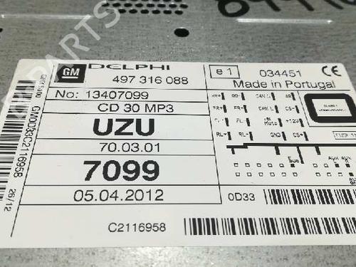 Radio OPEL CORSA D (S07)  | BP20731083E6