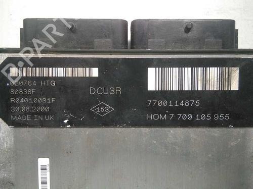 Engine control unit (ECU) RENAULT CLIO II (BB_, CB_) 1.9 D (B/CB0E, BB0J) | BP20797422M57 