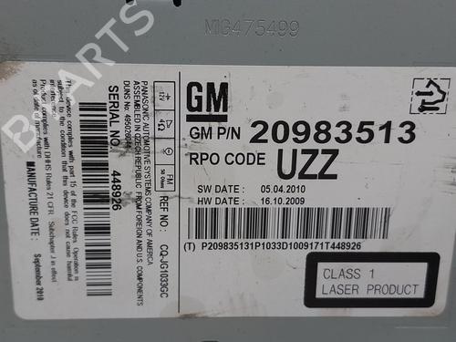 Radio OPEL ASTRA J (P10) 2.0 CDTI (68) | BP20769931E6 