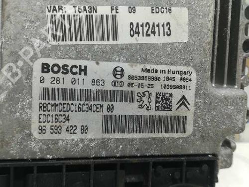 Engine control unit (ECU) PEUGEOT 307 (3A/C) 1.6 HDi | BP20728044M57 