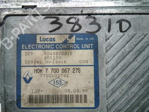 Engine control unit (ECU) RENAULT MEGANE I (BA0/1_) 1.9 dT (B/SA0K, B/SA0Y) | BP20797485M57 