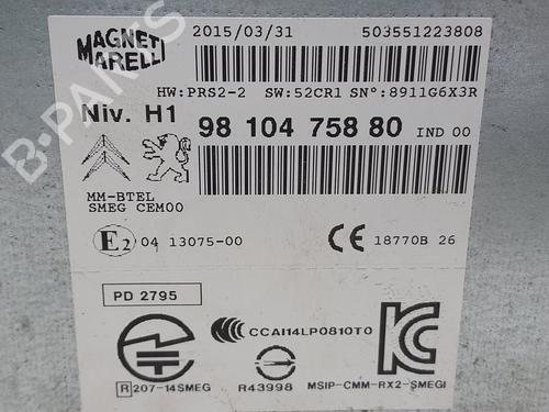 Radio PEUGEOT 308 II (LB_, LP_, LW_, LH_, L3_)  | BP20763710E6 