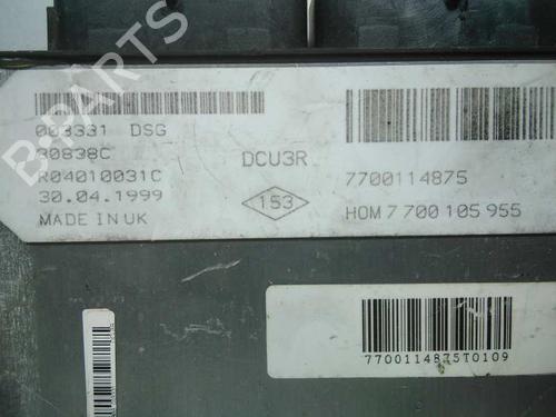 Engine control unit (ECU) RENAULT CLIO II (BB_, CB_) 1.9 D (B/CB0E, BB0J) | BP20797438M57 