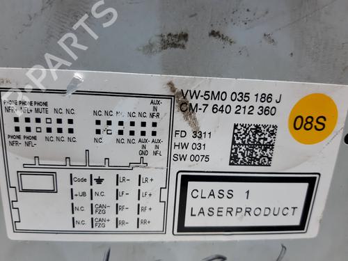 Radio VW POLO V (6R1, 6C1) 1.6 | BP20794176E6 