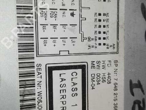 Radio SEAT IBIZA IV (6J5, 6P1)  | BP20779811E6 