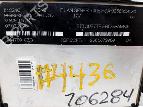 Engine control unit (ECU) PEUGEOT PARTNER MPV (5_, G_) 1.9 D 4x4 | BP20738018M57 