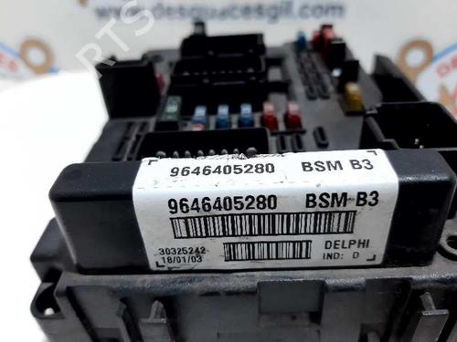 Fuse box PEUGEOT 307 (3A/C) 2.0 HDi 110 | BP20734198E1 