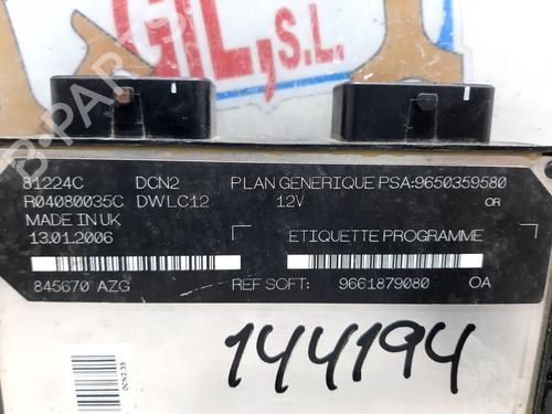 Engine control unit (ECU) CITROËN BERLINGO / BERLINGO FIRST MPV (MF_, GJK_, GFK_) 1.9 D (MFWJZ) | BP20756206M57 