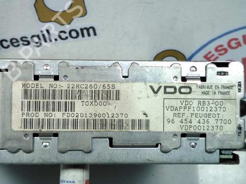 Radio PEUGEOT 206 Hatchback (2A/C) 1.9 D | BP20802084E6 