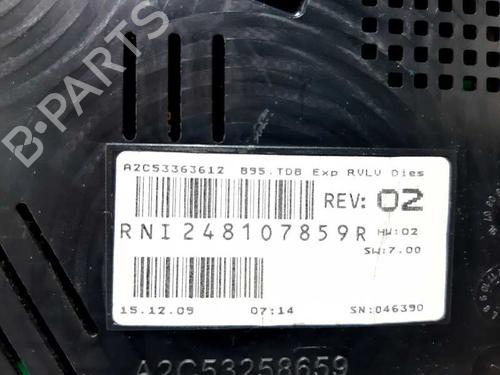 Instrument cluster RENAULT MEGANE III Coupe (DZ0/1_) 1.9 dCi (DZ0N, DZ0J, DZ1J, DZ1K) | BP20791689C47 