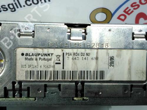Radio PEUGEOT 407 (6D_) 2.0 (6DRFNB, 6DRFNE) | BP20802146E6 