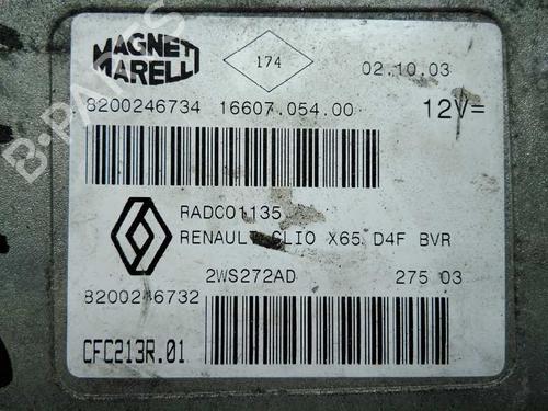 Engine control unit (ECU) RENAULT CLIO II (BB_, CB_)  | BP20798252M57 
