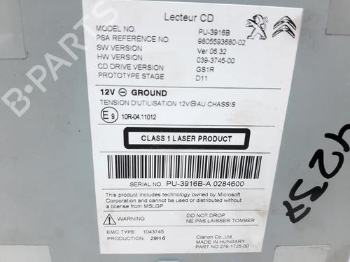 Radio PEUGEOT 308 II (LB_, LP_, LW_, LH_, L3_)  | BP20756247E6