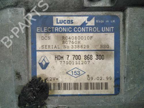 Engine control unit (ECU) RENAULT CLIO II (BB_, CB_) 1.9 D (B/CB0E, BB0J) | BP20797520M57 