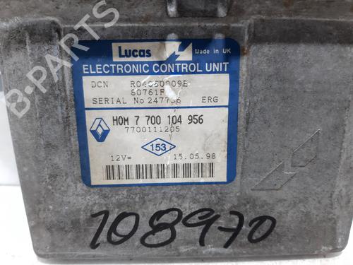 Engine control unit (ECU) RENAULT CLIO II (BB_, CB_) 1.9 D (B/CB0E, BB0J) | BP20739054M57 