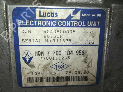 Engine control unit (ECU) RENAULT CLIO II (BB_, CB_) 1.9 D (B/CB0E, BB0J) | BP20799084M57 