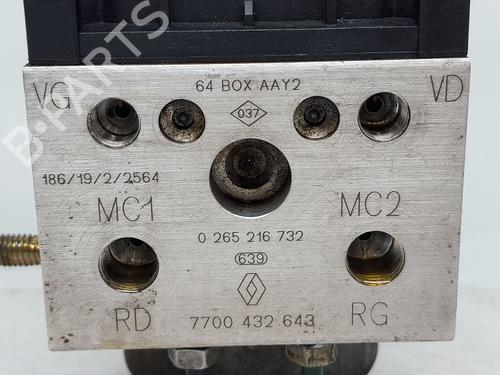 ABS pump RENAULT MEGANE I (BA0/1_) 1.9 dTi (BA1U) | BP30619572M43