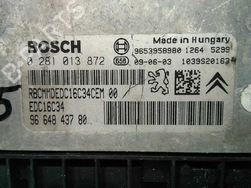 Engine control unit (ECU) PEUGEOT 207 (WA_, WC_) 1.6 HDi | BP20795628M57 