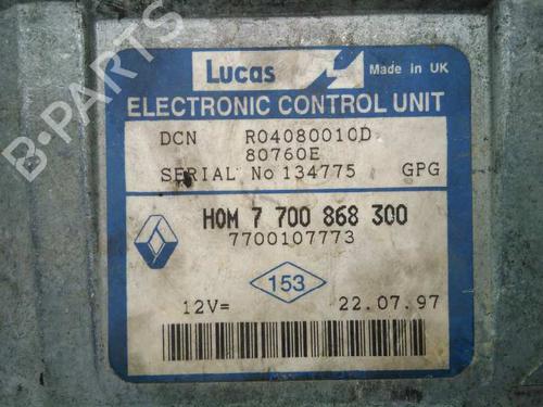 Engine control unit (ECU) RENAULT KANGOO (KC0/1_) D 55 1.9 (KC0D) | BP20797518M57 