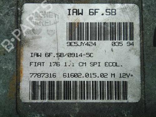 Engine control unit (ECU) FIAT PUNTO (176_) 55 1.1 | BP20799890M57 