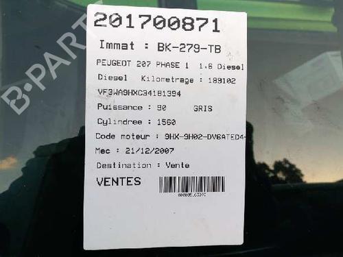 Instrument cluster PEUGEOT 207 (WA_, WC_) 1.6 HDi | BP20785073C47 