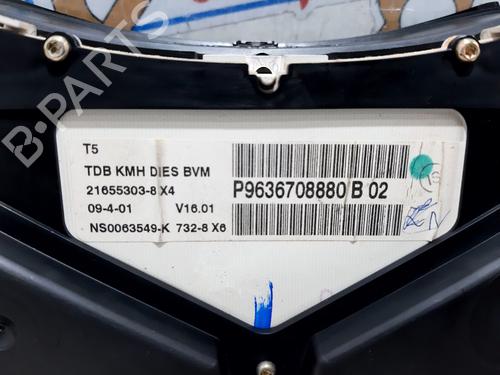 Instrument cluster PEUGEOT 307 (3A/C) 2.0 HDi 90 | BP20739536C47 