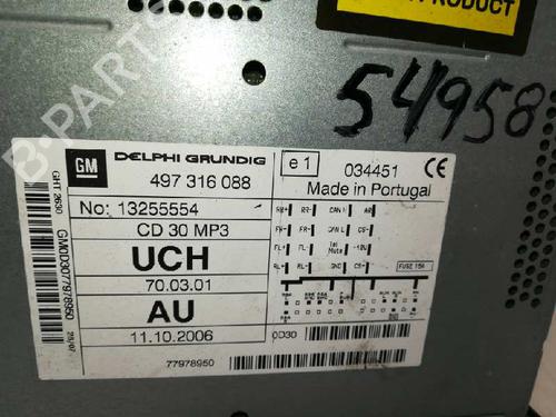 Radio OPEL ZAFIRA / ZAFIRA FAMILY B (A05)  | BP20794760E6 