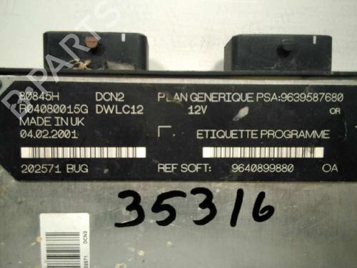 Engine control unit (ECU) PEUGEOT 206 Hatchback (2A/C) 1.9 D | BP20795833M57 