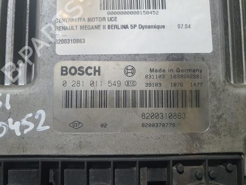 Engine control unit (ECU) RENAULT MEGANE II Saloon (LM0/1_) 1.9 dCi (LM0G, LM1G, LM2C) | BP20837741M57 