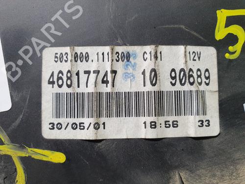 Instrument cluster FIAT DOBLO Box Body/MPV (223_) 1.9 D (223ZXB1A) | BP20831977C47 