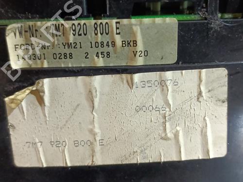 Instrument cluster SEAT ALHAMBRA (7V8, 7V9) 1.9 TDI | BP20832843C47 