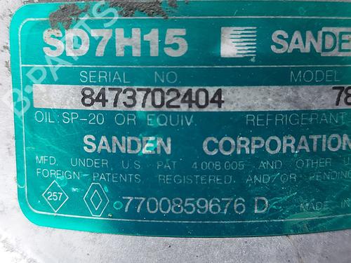 AC compressor RENAULT LAGUNA I Grandtour (K56_)  | BP26186561M34 