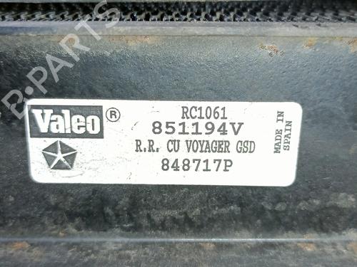 Water radiator CHRYSLER VOYAGER / GRAND VOYAGER III (GS_, NS_) 2.5 TD | BP20841624M31 