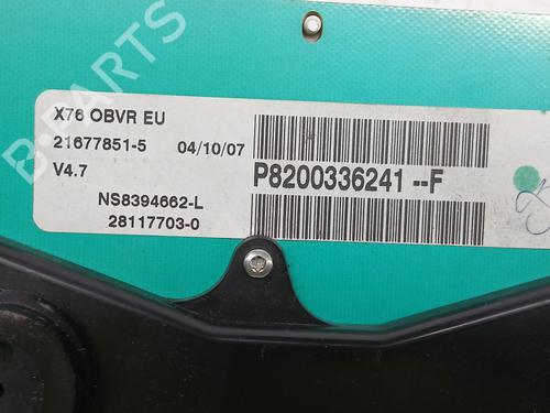 Instrument cluster RENAULT KANGOO (KC0/1_) 1.5 dCi | BP29378611C47 