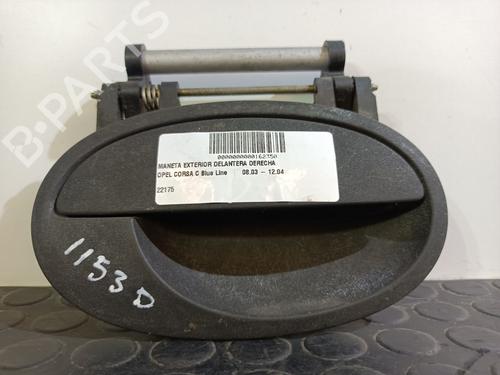 Høyre foran utvendig håndtak OPEL CORSA C (X01) 1.2 (F08, F68) (75 hp) 20816292