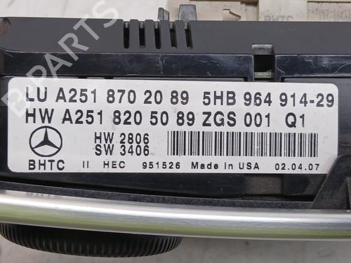Climate control MERCEDES-BENZ M-CLASS (W164) ML 320 CDI 4-matic (164.122) | BP32999982I5 - Image 7