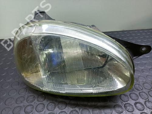 Used Right headlight OPEL CORSA B (S93) [1993-2009]  20816313