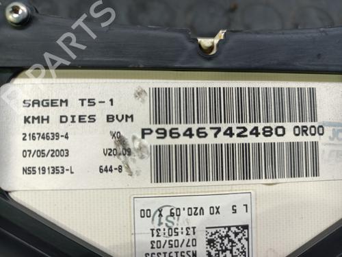 Instrument cluster PEUGEOT 307 SW (3H)  | BP20831259C47 