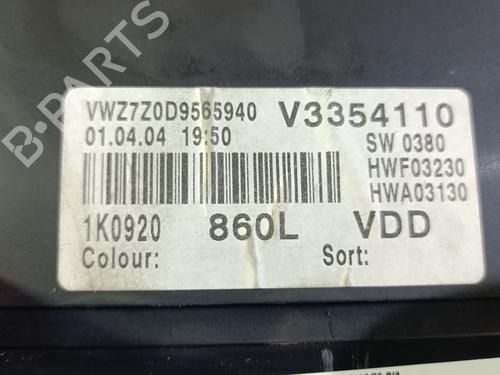 Instrument cluster VW GOLF V (1K1)  | BP20840549C47 