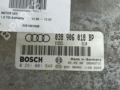 Engine control unit (ECU) AUDI A3 (8L1) 1.9 TDI | BP20840474M57 