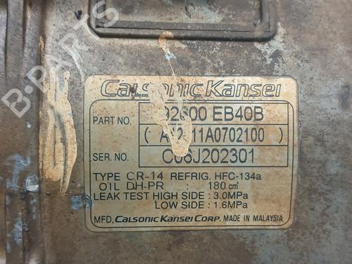 AC compressor NISSAN NAVARA NP300 (D40)  | BP27818474M34 