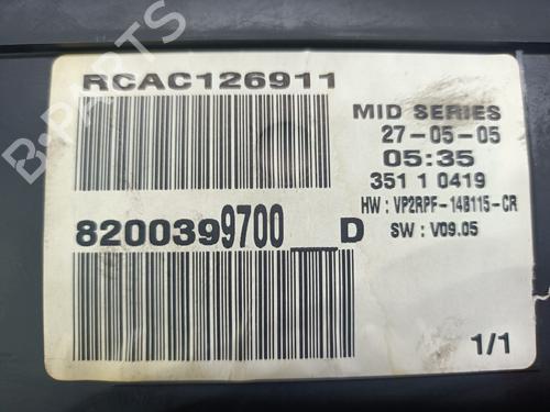 Instrument cluster RENAULT MEGANE II (BM0/1_, CM0/1_) 1.5 dCi (BM02, BM13, BM2A, CM02, CM13) | BP20829561C47 